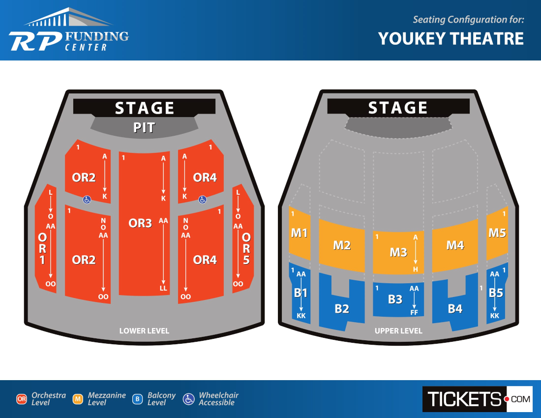 Youkey Theatre Seating Chart