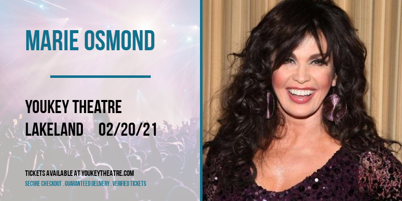 Marie Osmond at Youkey Theatre tickets Marie Osmond at Youkey Theatre