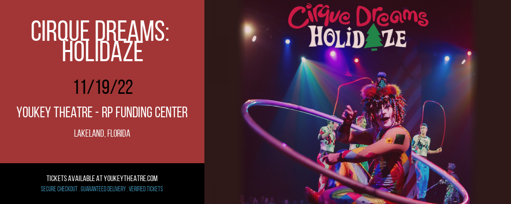 Cirque Dreams: Holidaze at Youkey Theatre tickets Cirque Dreams: Holidaze at Youkey Theatre