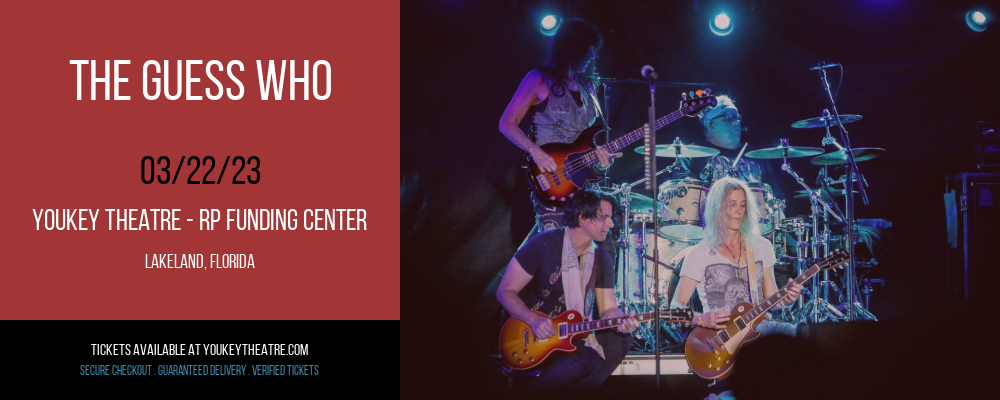 The Guess Who at Youkey Theatre tickets The Guess Who at Youkey Theatre