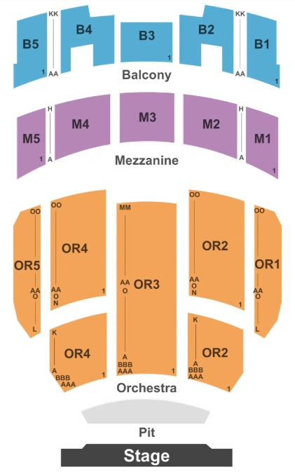 youkey theatre - rp funding center seating chart